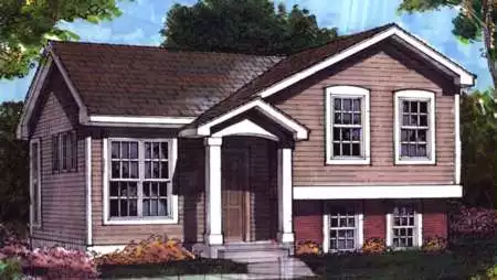 image of small cottage house plan 1550